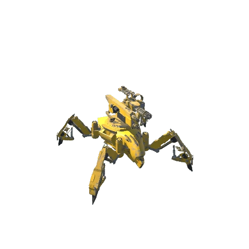 Yellow Spider Robot